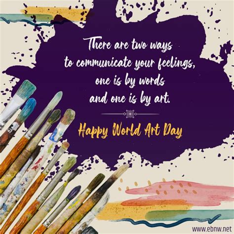 World Art Day Theme, History, Quotes, Poster, Images And Significance - EBNW Story