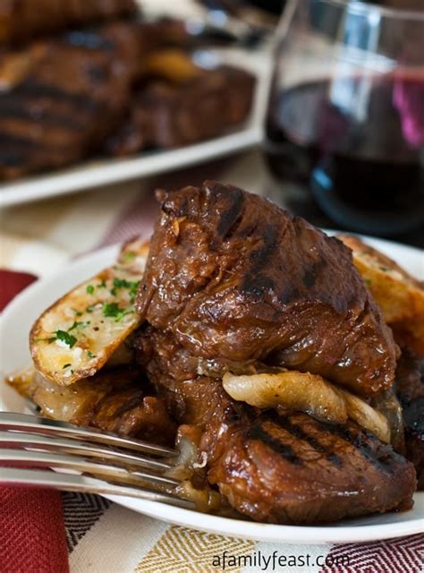 Steak Tips with Caramelized Onions - A Family Feast