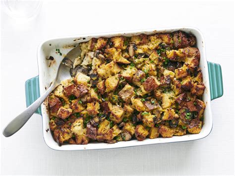 Savory Bread Pudding with Mushrooms and Leeks | Savory