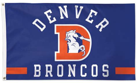 Denver Broncos Classic Retro 1968-96 Style NFL Football Deluxe-Edition ...