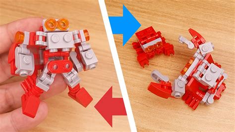 LEGO brick robot transformers tutorial - crab combiner robot - Crab Bros - YouTube