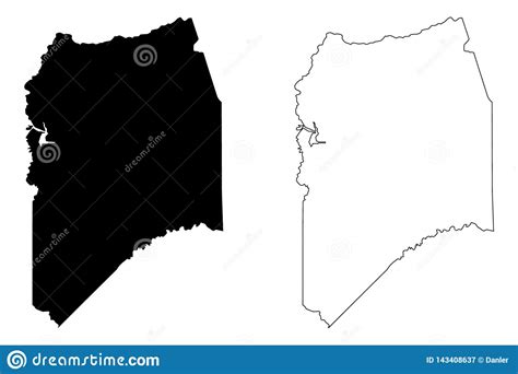 San Joaquin County, California Map Vector Stock Vector - Illustration ...