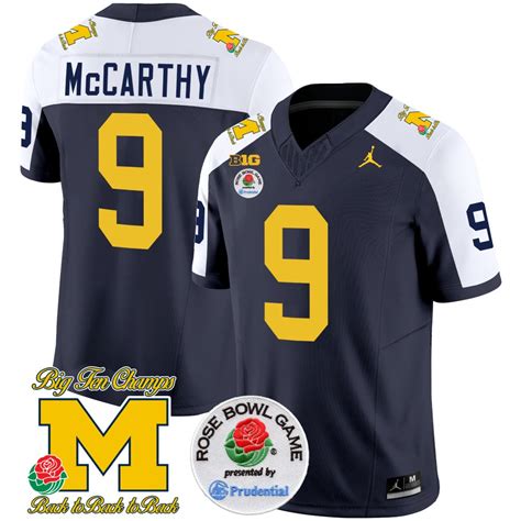 Men’s Michigan Wolverines Vapor Limited Jersey – Rose Bowl Patch – All ...