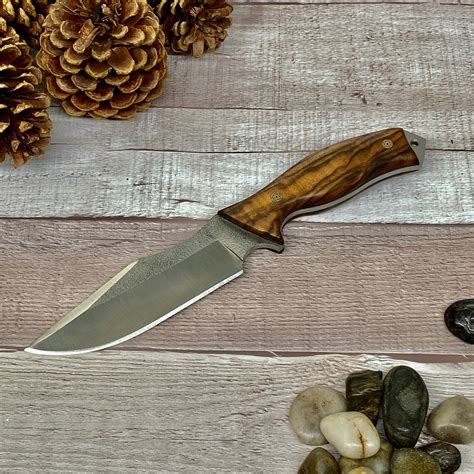 Tactical Knife with N690 Bohler Steel Walnut Handle and 3 mm | Etsy