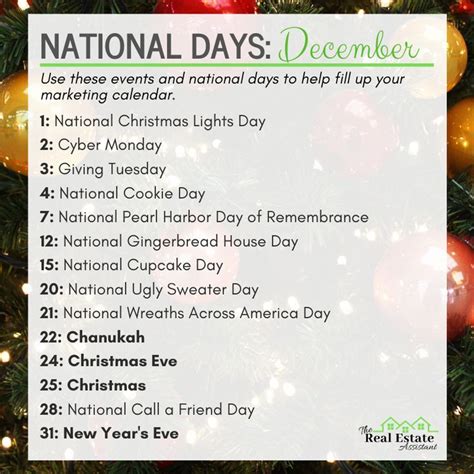 December National Days | National holiday calendar, National day calendar, National days