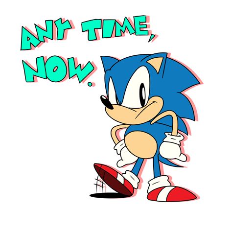 Sonic Waiting Reaction by SonicAllStarsUSA on DeviantArt