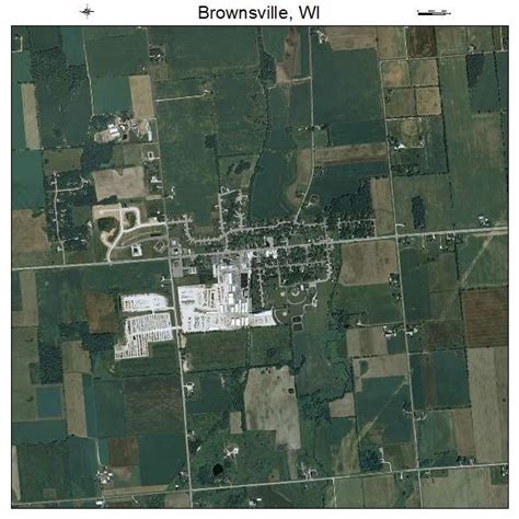 Aerial Photography Map of Brownsville, WI Wisconsin