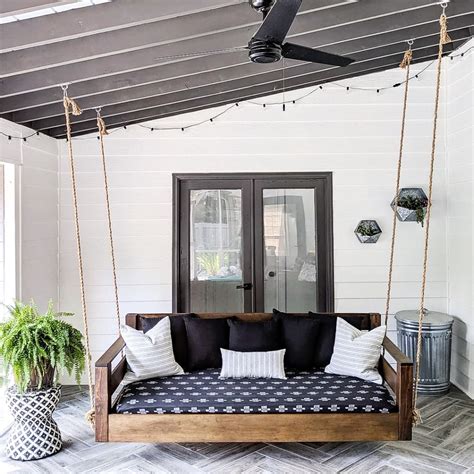 DIY PORCH BED SWING