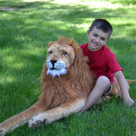 Giant Lion Plush - Building Blocks