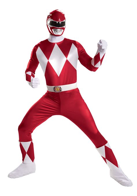 Red Ranger Super Deluxe Adult Costume