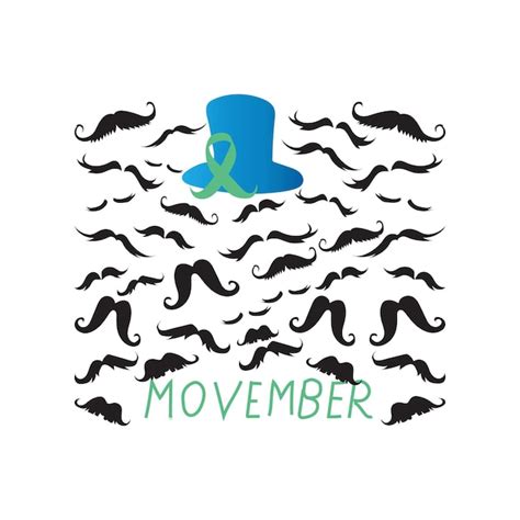 Premium Vector | Movember icons vector