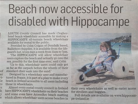 Wheelchair Access to Beaches - Polio Survivors Ireland