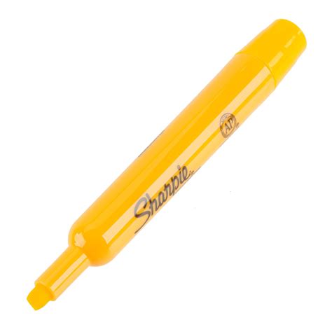 Sharpie 25005 Accent Yellow Chisel Tip Tank Style Highlighter - 12/Pack