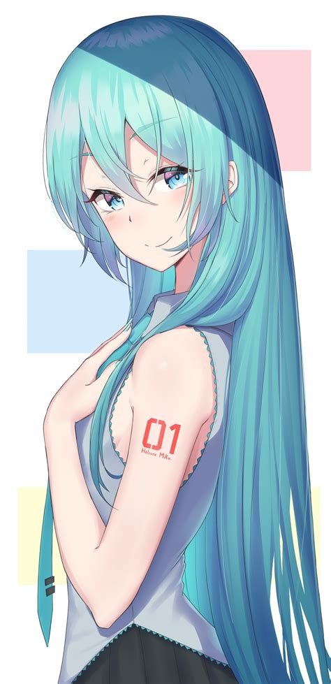 Miku with her hair down : r/hatsune