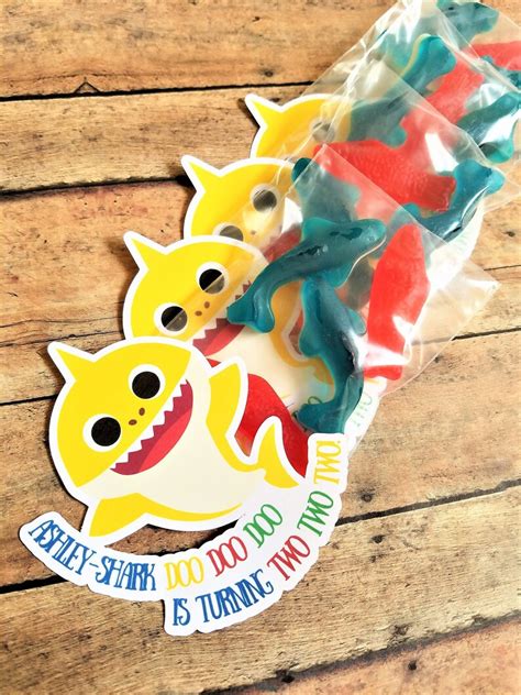 Baby Shark Birthday Party Favors Baby Shark Doo Doo Party | Etsy