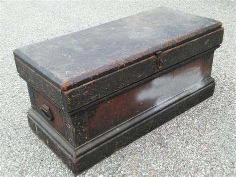 Antique Wooden Tool Chest/Box | Tool chest, Antiques, Wooden