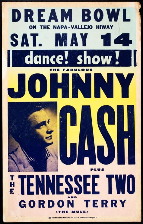 Johnny Cash Vintage Concert Poster Print 471 - Etsy