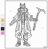 Color By Number Fortnite Drift coloring Page  Free Printable Coloring sketch template