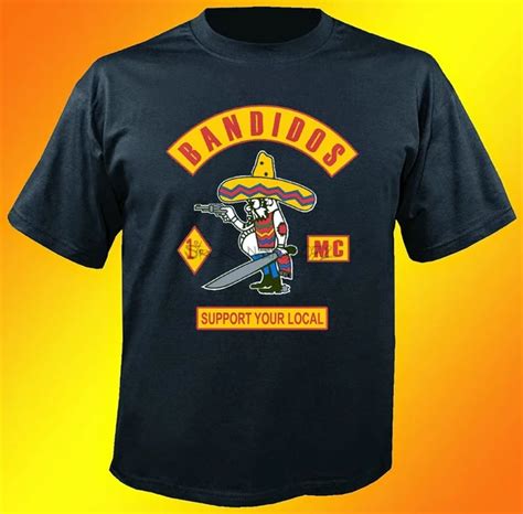 Bandidos motorcycle club men O NECK t shirt 100% cotton t shirt 2017 new-in T-Shirts from Men's ...