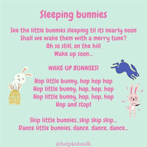 Help Kids Talk - Sleeping bunnies is a very popular...