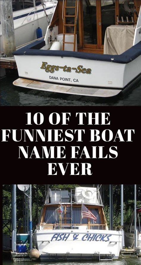 10 Of The Funniest Boat Name Fails Ever | Boat humor, Funny boat names ...