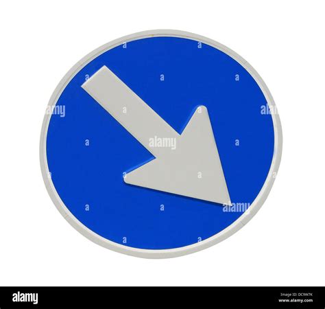 Directional arrow sign isolated on a white background Stock Photo - Alamy