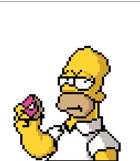 Homer Simpson Pixel Art Pixel Art Image Pixel Art Pixel Art Homer | Images and Photos finder