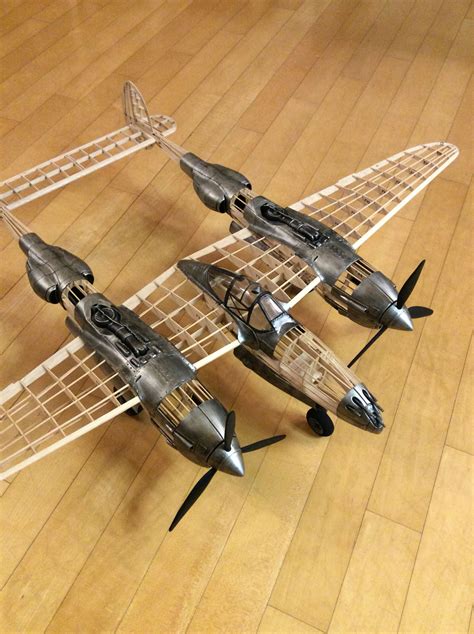 balsa wood airplane kit guillow p-38 lightning | Model airplanes, Balsa wood models, Wood airplane