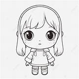 Desenho De Página Para Colorir Mostrando Uma Linda Garota Com Olhos  sketch template