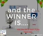 And the WINNER is... of the Janome sewing machine giveaway. | So Sew Easy