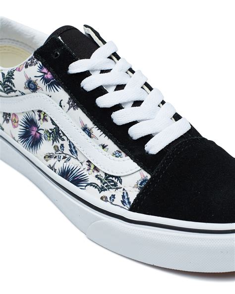 Vans Womens Womens Old Skool Paradise Floral Shoe - Orchid True White ...