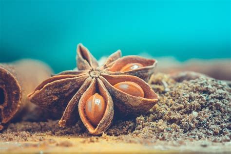 Premium Photo | Anise star anise is a spice closeup spice for mulled wine