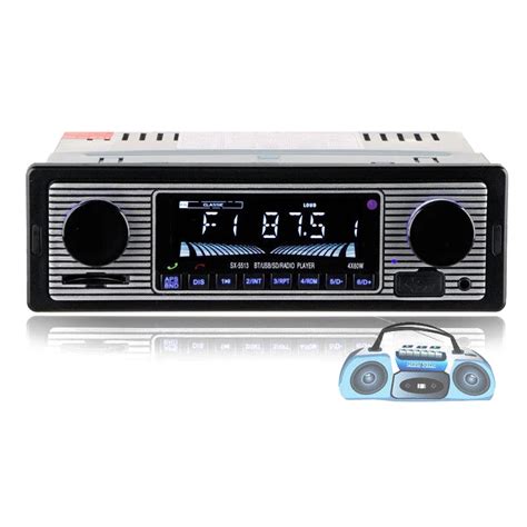 Bluetooth Vintage Car Radio MP3 Player Stereo USB AUX Classic Car ...