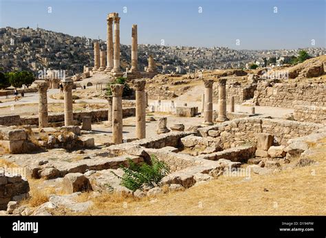 Amman the Citadel Stock Photo - Alamy