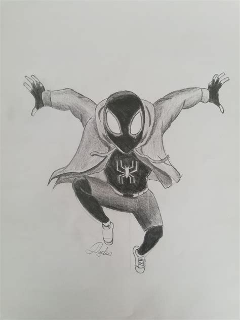 ArtStation - Spiderman Miles Morales Sketch