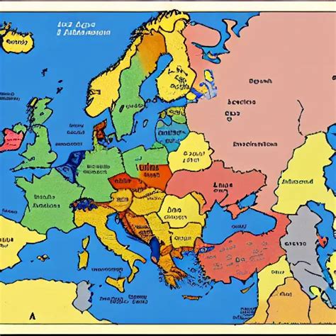 map of Europe if the Axis powers won World War II. | Stable Diffusion