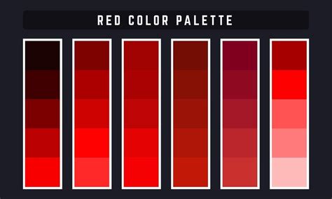 Red Color Palette - Free Vector Download