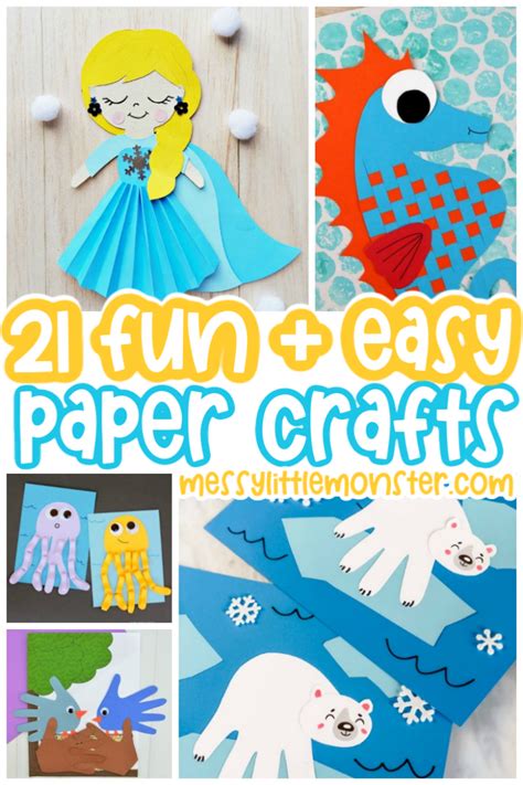 Fun & Easy Paper Crafts for Kids - Messy Little Monster