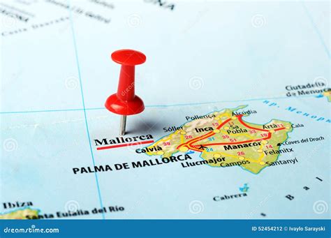 Mallorca Island ,Spain Map Stock Photo - Image: 52454212