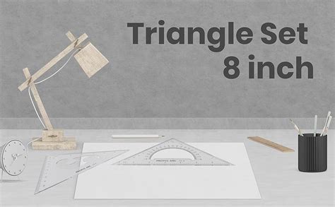 Amazon.com : Triangle Set 8 Inch 30/60 & 45/90 … : Office Products