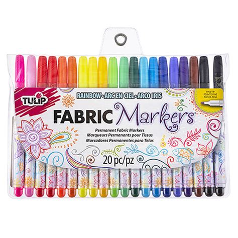 Tulip Fine-Tip Fabric Markers - Fabric Paint, Dye & Markers - Painting Supplies - Craft Supplies ...