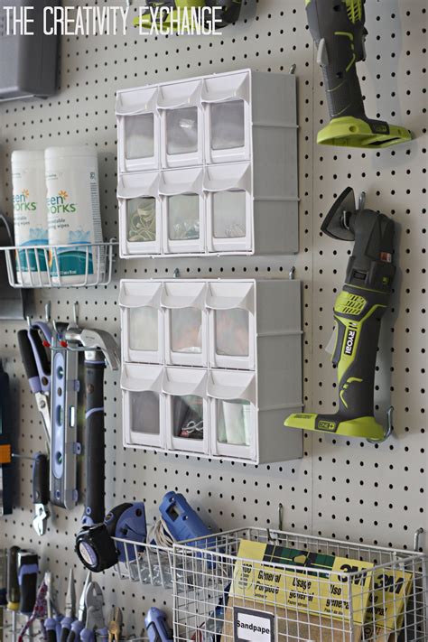 Organizing the Garage with DIY Pegboard Storage Wall