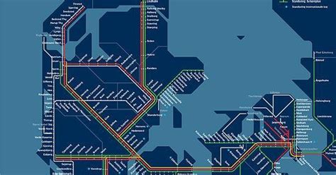 This Map of Trains in Denmark : r/oddlysatisfying