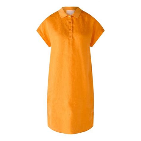 Oui Linen Shirt Collar Dress - Womens Dresses: O&C Butcher