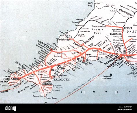 Map cornwall hi-res stock photography and images - Alamy