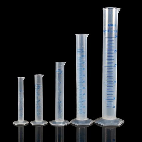 Aliexpress.com : Buy 10ml 250ml Plastic Measuring Cylinder Graduated ...