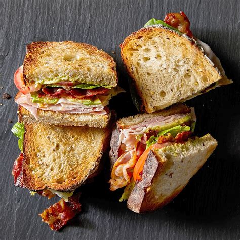 Avocado BLT Club Sandwiches | Recipe | Avocado recipes, Avocado blt ...