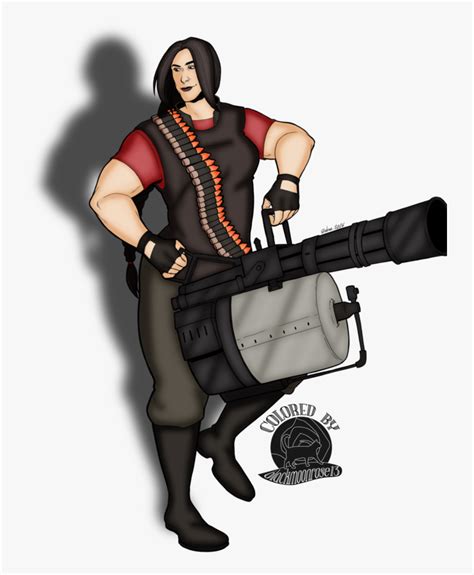 Heavy Tf2 Fanart, HD Png Download - kindpng