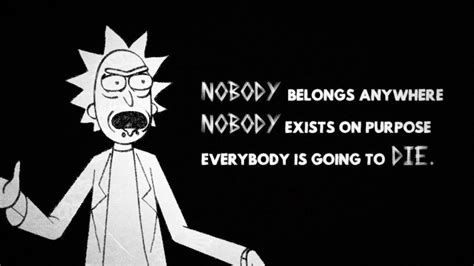 Cartoon Network Rick And Morty Desktop Wallpaper With - Rick And Morty Quotes Deep - 1920x1080 ...