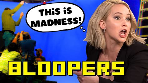 JENNIFER LAWRENCE BLOOPERS COMPILATION. (Hunger Games, Winter's Bone, X ...